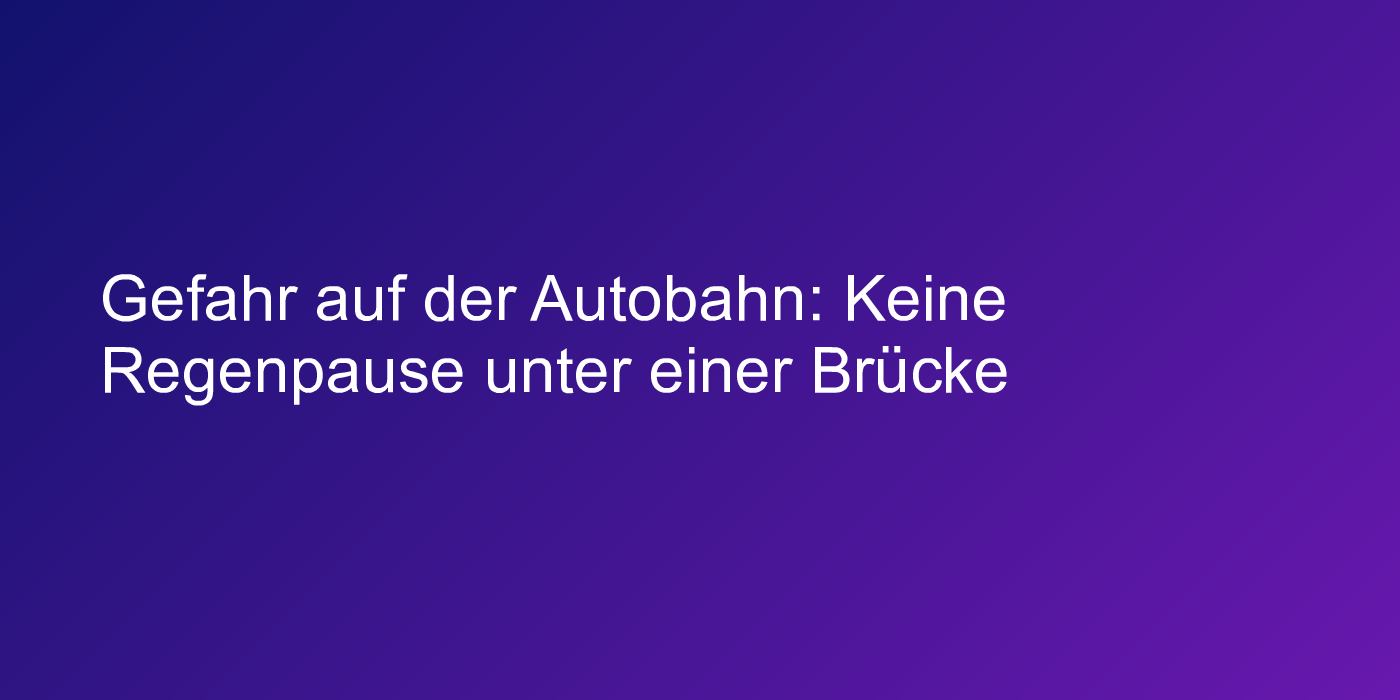 Haltende Biker auf der Autobahn