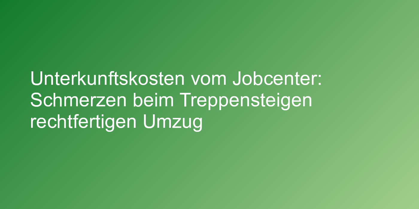 Urteil zu Hartz 4-Unterkunftskosten