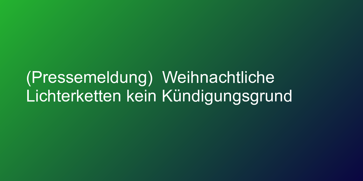 Lichterketten zu Weihnachten