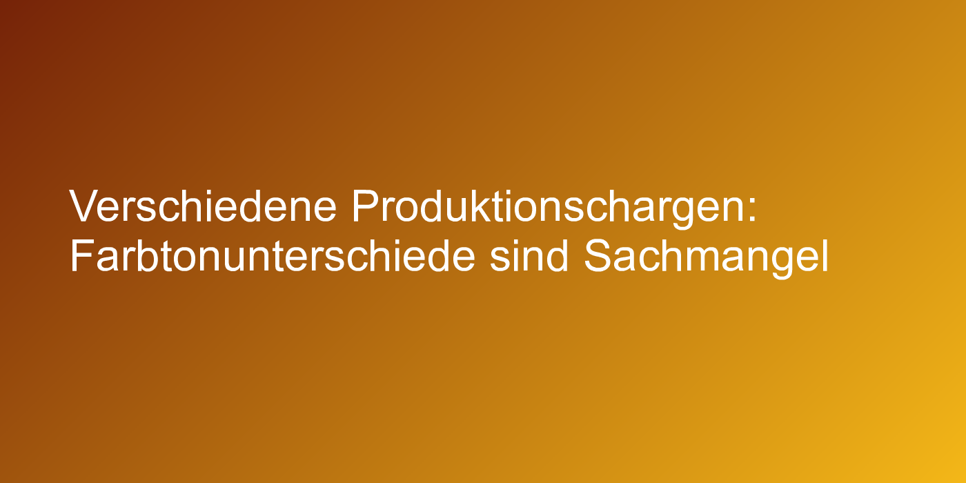 Farbtonunterschiede bei Terrassendielen