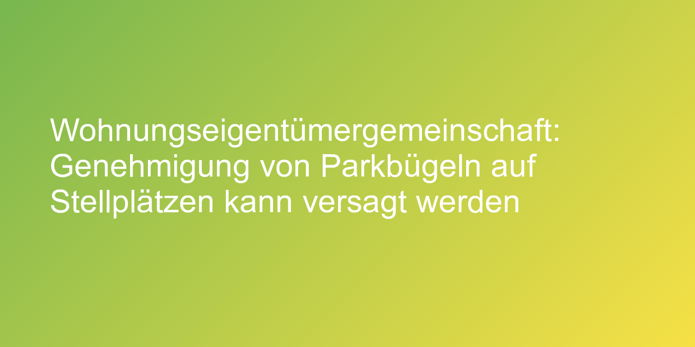 Qualifizierte Mehrheit einer Wohnungseigentümergemeinschaft