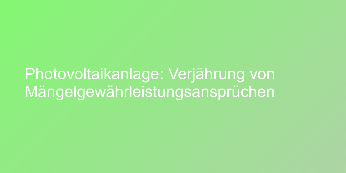 Montage von Photovoltaikanlagen