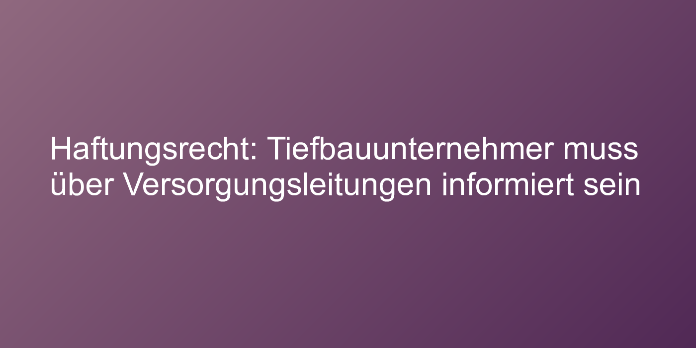 Bagger beschädigt Baustromkabel