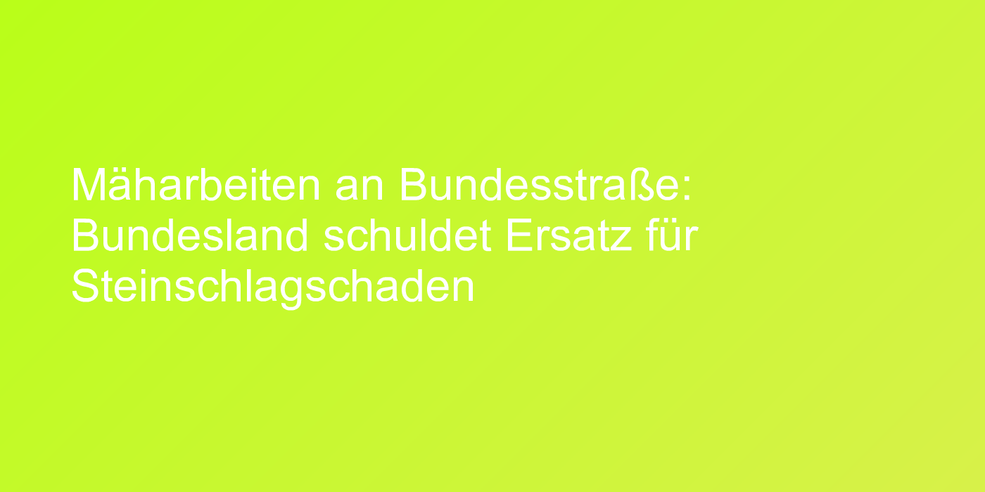 Gefährliche Mäharbeiten