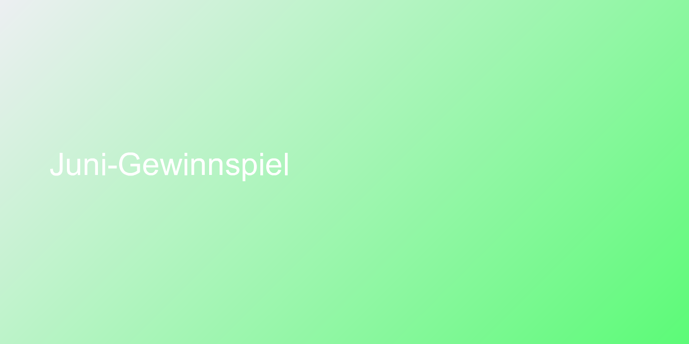 Juni-Gewinnspiel