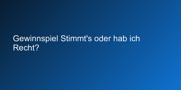 Buchcover &quot;Stimmt's oder hab ich Recht?&quot;
