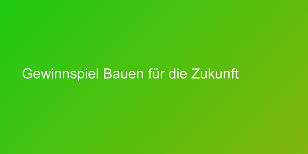 Cover Bauen für die Zukunft