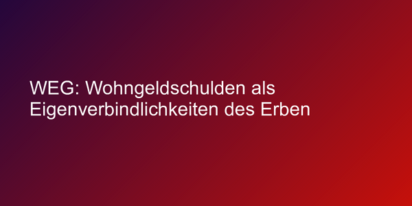 Urteil zu Wohngeldschulden