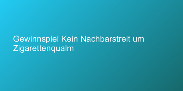 Wir verlosen diese Nichtraucher-DVD