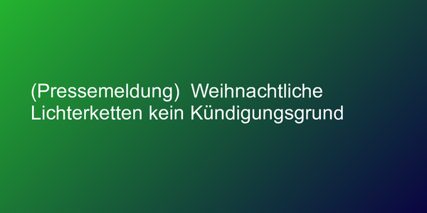 Lichterketten zu Weihnachten