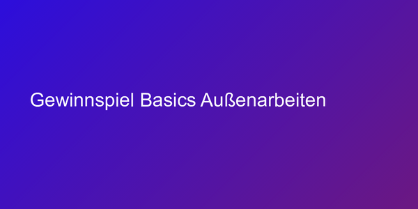 Cover Basics Außenarbeiten - Hof und Garten