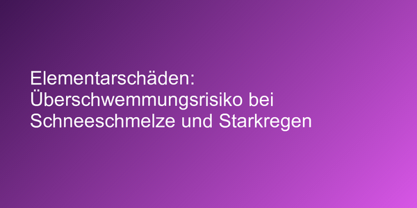 Elementargefahren versichern