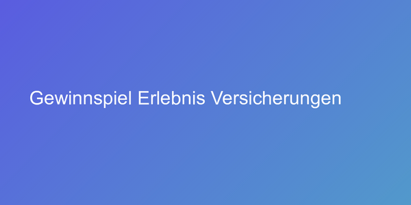 Cover &quot;Erlebnis Versicherungen&quot;
