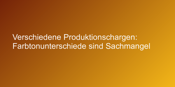 Farbtonunterschiede bei Terrassendielen