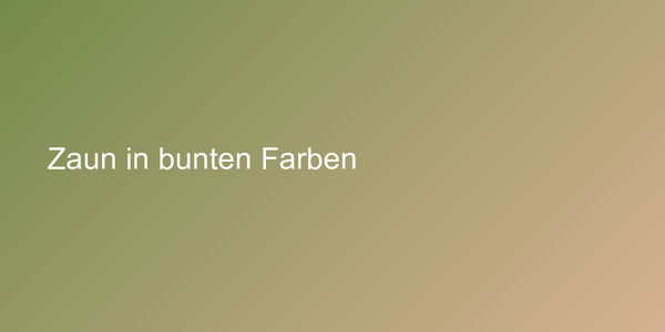 Zaun in bunten Farben