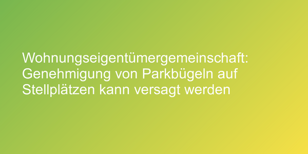 Qualifizierte Mehrheit einer Wohnungseigentümergemeinschaft