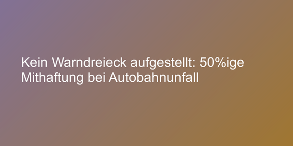 Halten auf der Autobahn