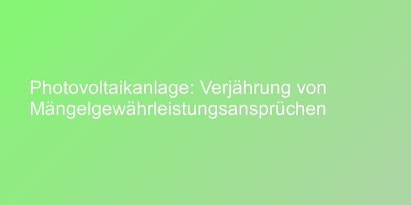 Montage von Photovoltaikanlagen