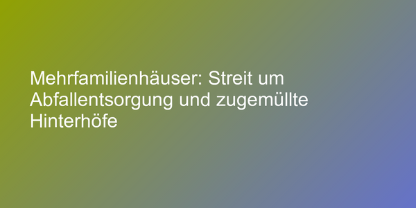 Umfrage zur Müll-Trennung