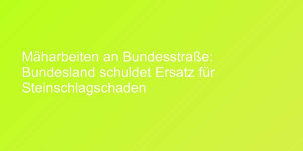 Gefährliche Mäharbeiten