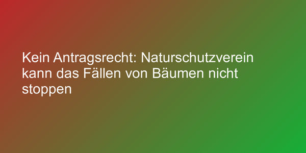 Geltungsbereich artenschutzrechtlicher Verbote